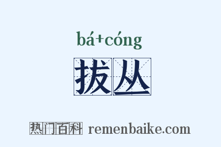拔丛是什么意思的图片